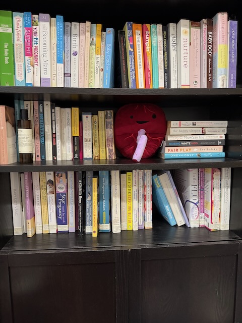 Reference library and bookshelf