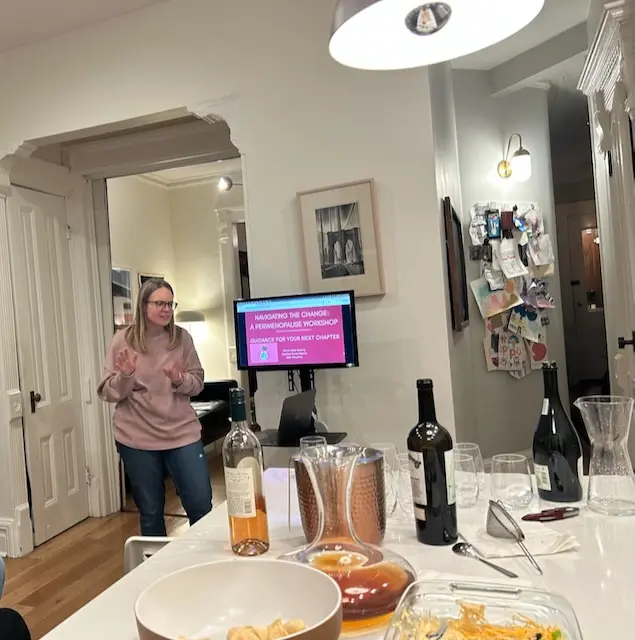 Leading the Navigating the Change perimenopause workshop